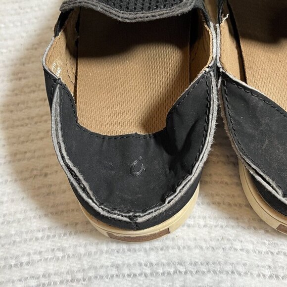 OluKai Pehunia Breathable Slip On Shoe Black Women’s‎ Size 7 - Picture 9 of 14